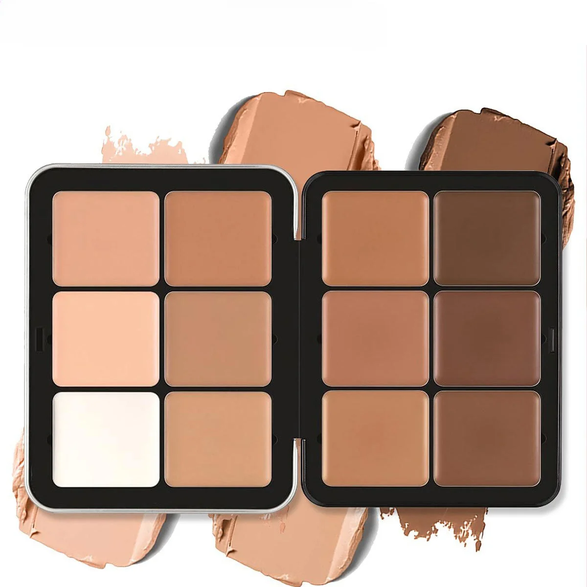 12-color Concealer Palette Matte Highlighter Contour Makeup Palette Creamy 컨실러 팔레트 Face