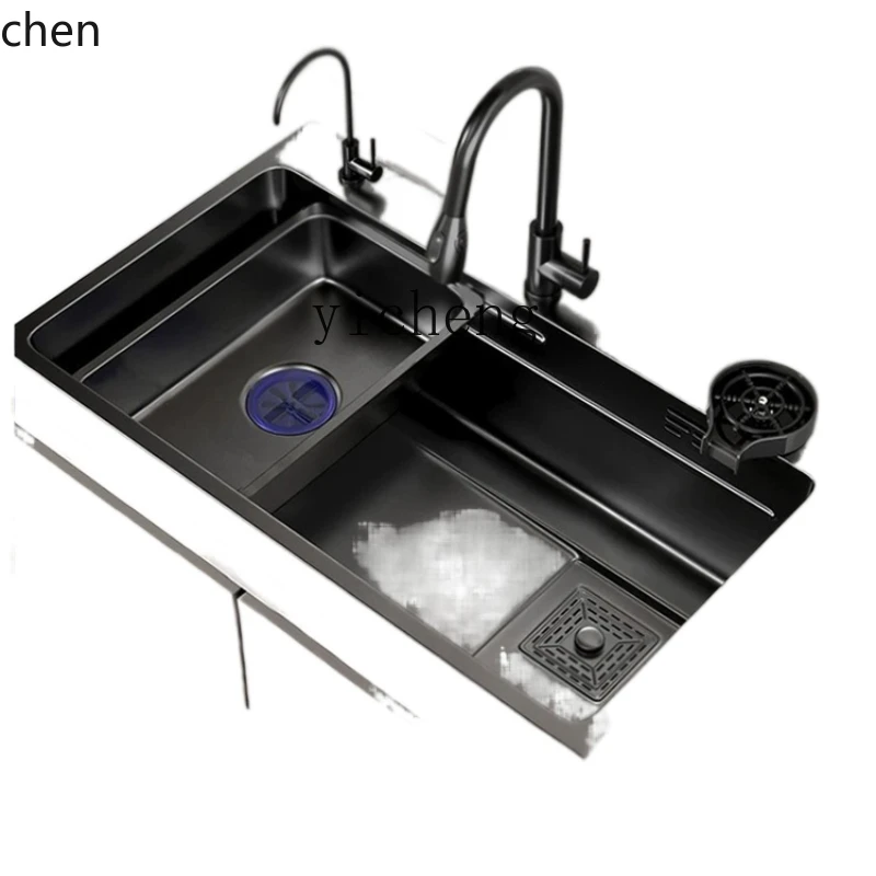 YFY  Nano Thickened 304 Stainless Steel Water Platform Washing Basin Handmade Sink