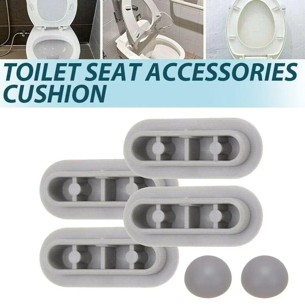 Toilet Seat Gasket Cushion Top Cover Cushion Shock-proof Buffers Bumpers Replacement Pads Bathroom Accessories NEW