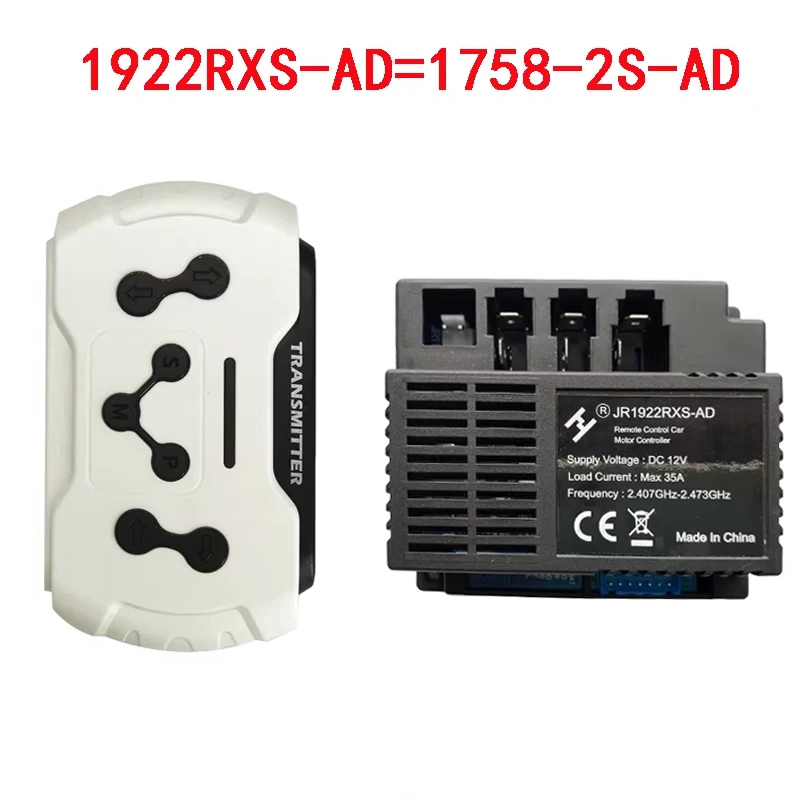 

JR1922RXS-AD Ride On Receiver and Remote Control Kit.Kids Electric Car Controller,Power Wheels Receiver Parts