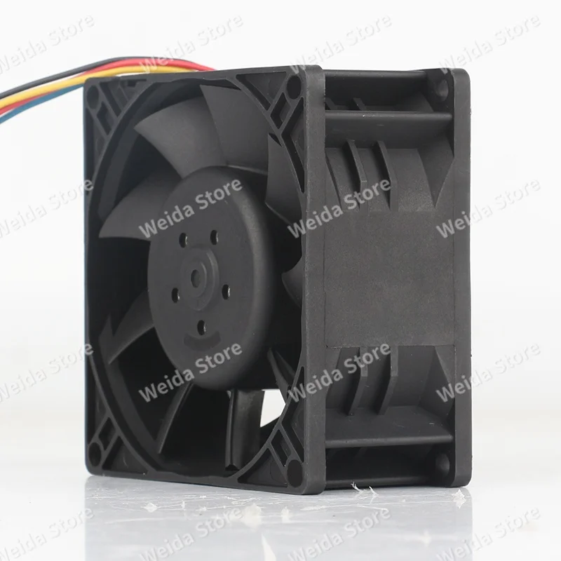 Original Taiwan ADDA AS08012XB385BB1 5V 24V 48V AC EC 8038 80X80X38MM 8CM 4-wire Violent server inverter cooling fan DC12V 5.70A