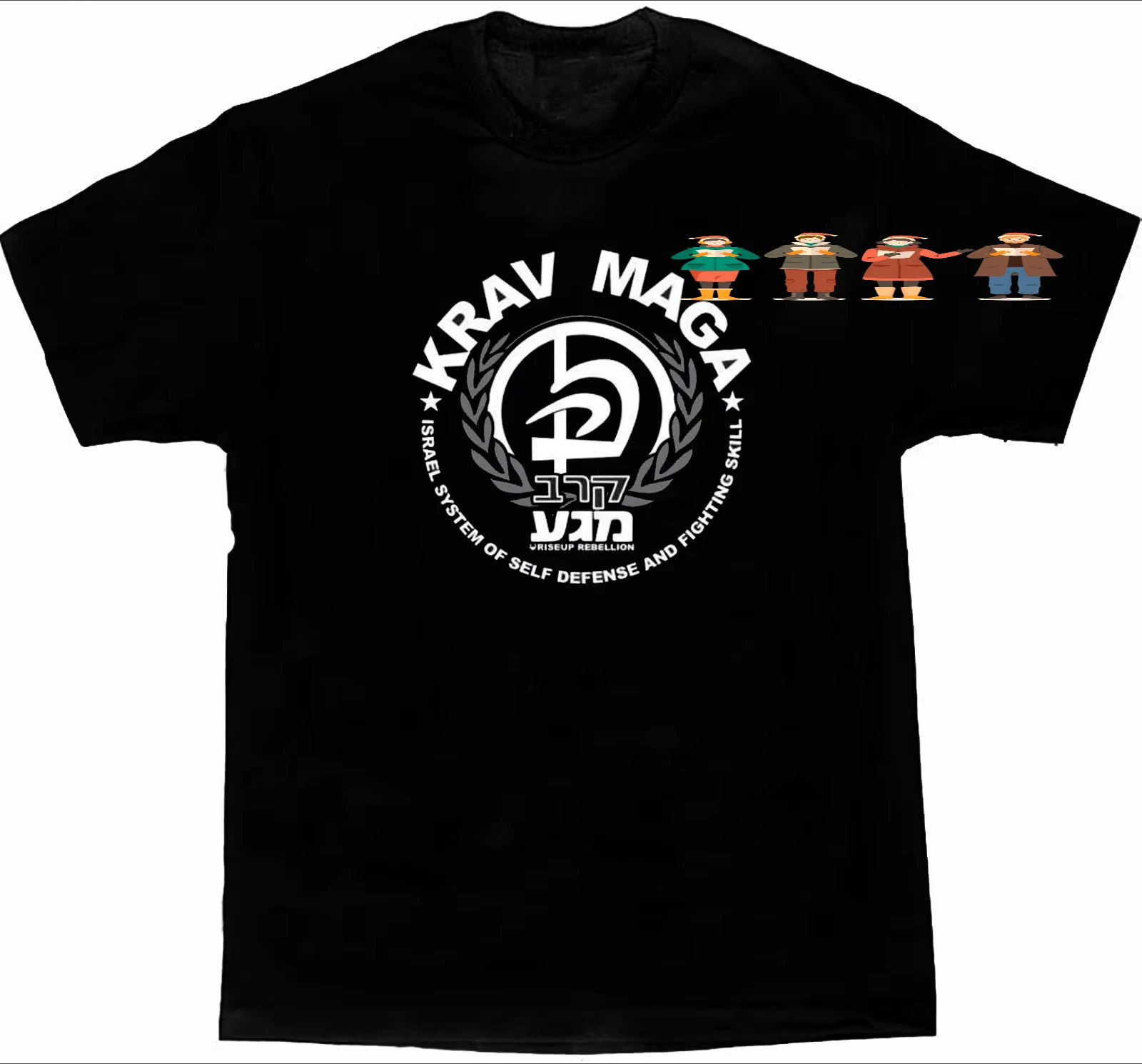 Israeli Combat System Krav Maga Self-defense Martial Art T-Shirt 100% Cotton O-Neck Short Sleeve Casual Mens T-shirt Size S-3XL
