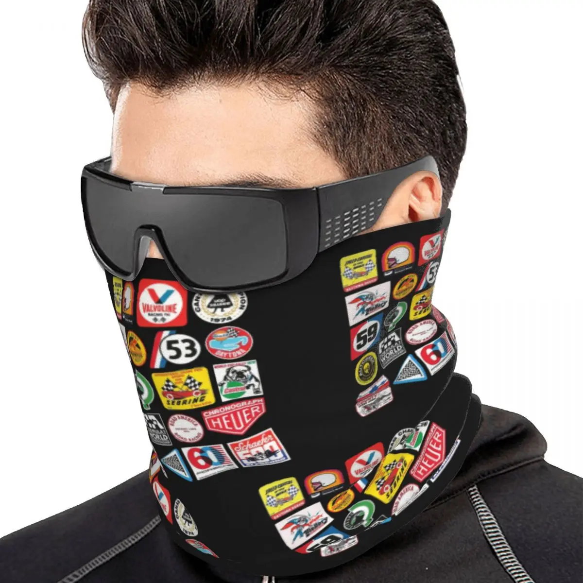 Magnus Walker - Urban Outlaw Racing Multifunctional Elastic Neck Gaiter Wind Proof Face Cover Bandana Unisex for Hiking Fishing