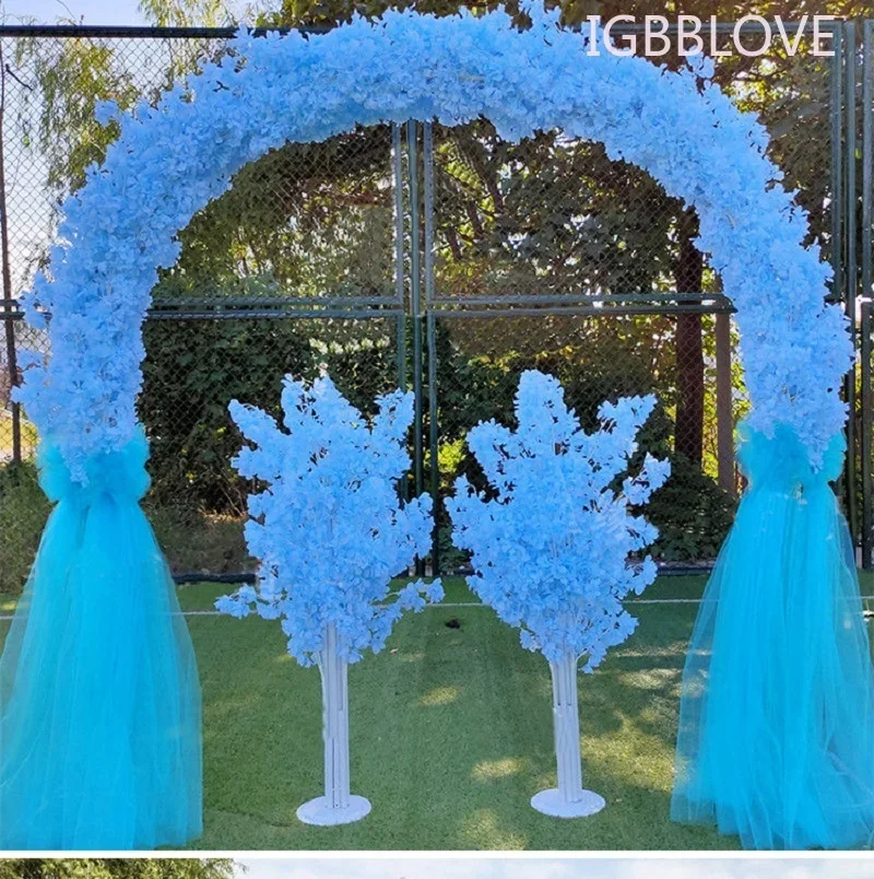 Soporte de flores con arco de 2,5 m, nueva puerta de flores de nieve para boda, apertura de estilo europeo, tienda, celebración, accesorios de decoración de boda