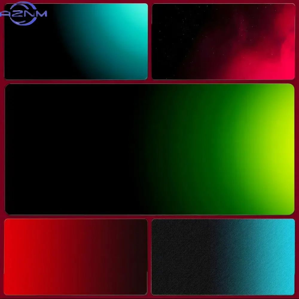 gradient aesthetic art print gradient color Mouse Pad Large Gaming Mousepad with Stitched Edges Thickened Desk Mat PC