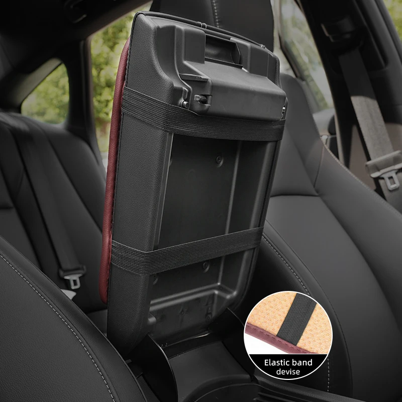 سيارة مركز وحدة التحكم مسند الذراع صندوق حصيرة حماية الوسادة اكسسوارات لتويوتا غازو سباق كورولا يارس شر أوريس Rav4 بريوس برادو #4