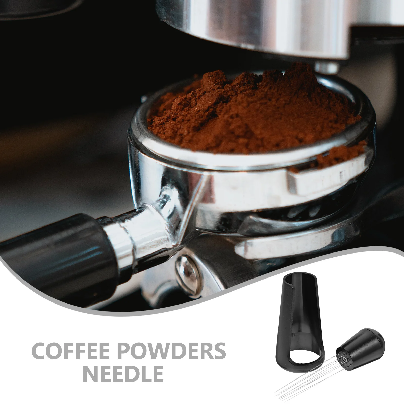 

Coffee Stirrer Stainless Steel Ergonomic Lightweight For Espresso Powder Distribution Home Café Use Coffee Powder