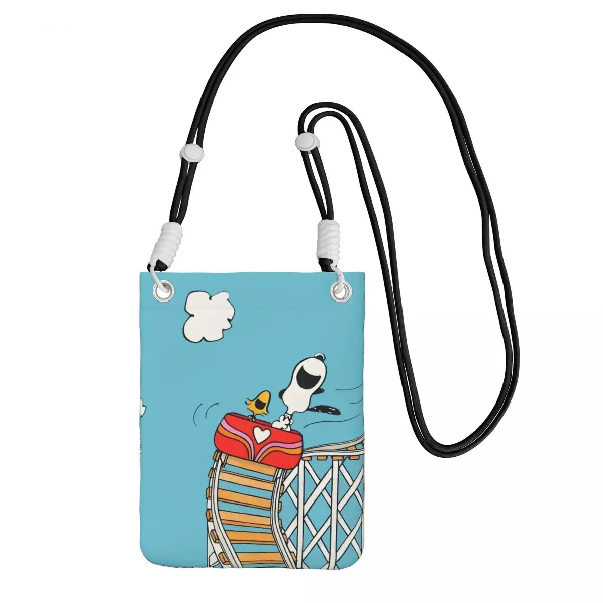 

Модная сумка для мобильного телефона S-Snoopys на заказ для путешествий, женская и мужская маленькая сумка через плечо с героями мультфильмов, кошелек для смартфона с ремешком