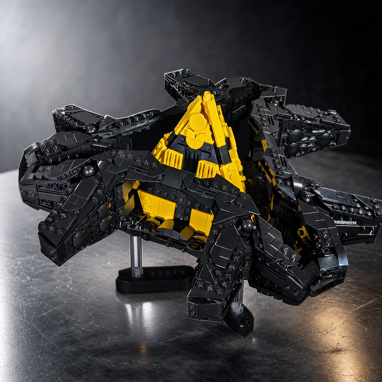 

MOC Sci-Fi Ha'tak Mothership Building Blocks Pyramid Starship Model DIY Bricks Set For Adults Fans Collection Gift