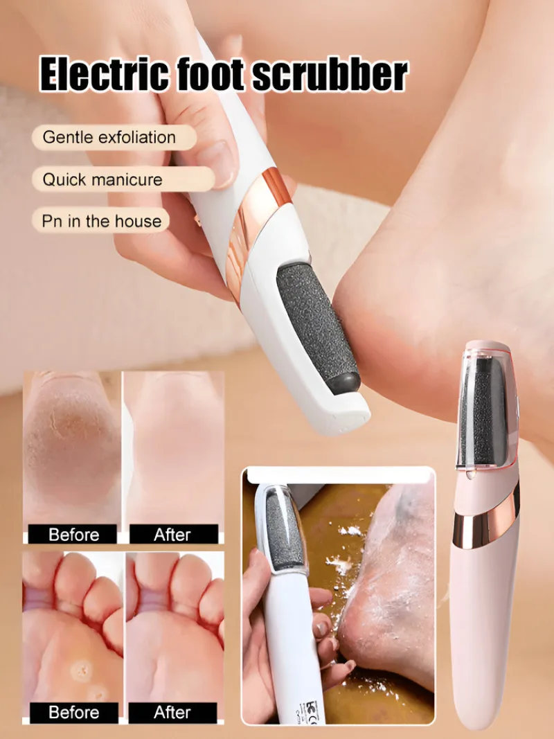 

Electric Foot Scrubber for Exfoliation Foot Beauty Exfoliator Automatically Scrubs Calluses for Feet Pedicur Device Long-lasting