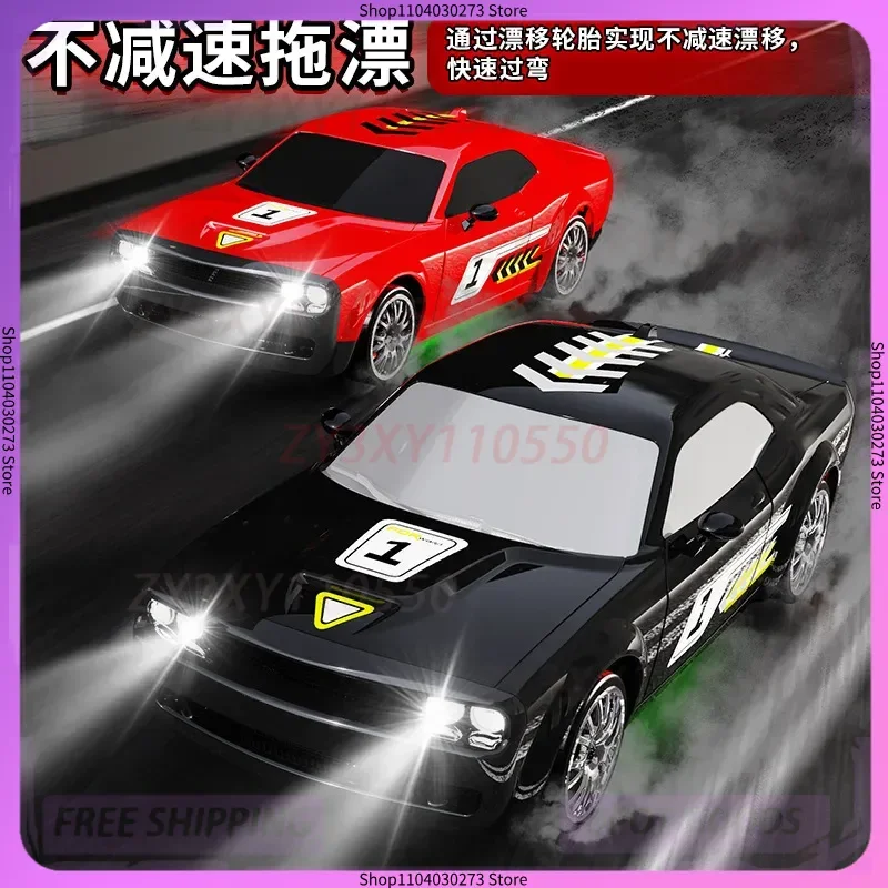 

2025 KF27 Professional RC Four-Wheel Drive Remote Control Car High-Speed Drifting Tail-Swishing Racing Car With Lights Boys Toy