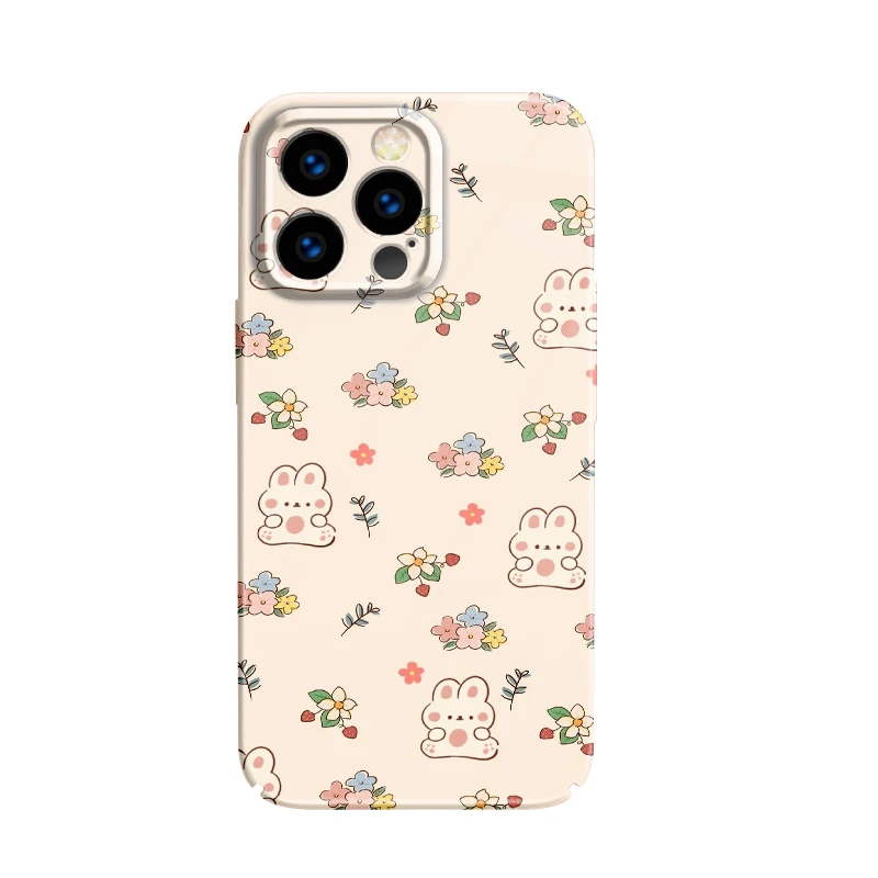 For iPhone 15 14 13 12 11 Pro X XS Max XR Plus Cute Cartoon Acrylic Hard Mobile Phone Cases Acrylic Hard Mobile Phone Cases