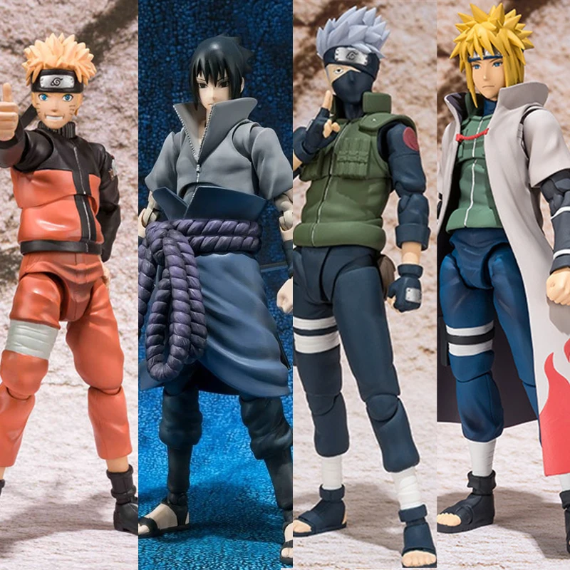 SHFiguarts Naruto SHF Uzumaki Sasuke Kakashi Uchiha Madara Itachi Jiraiya Boruto Shippuden Action Figure Model Toys Ornament