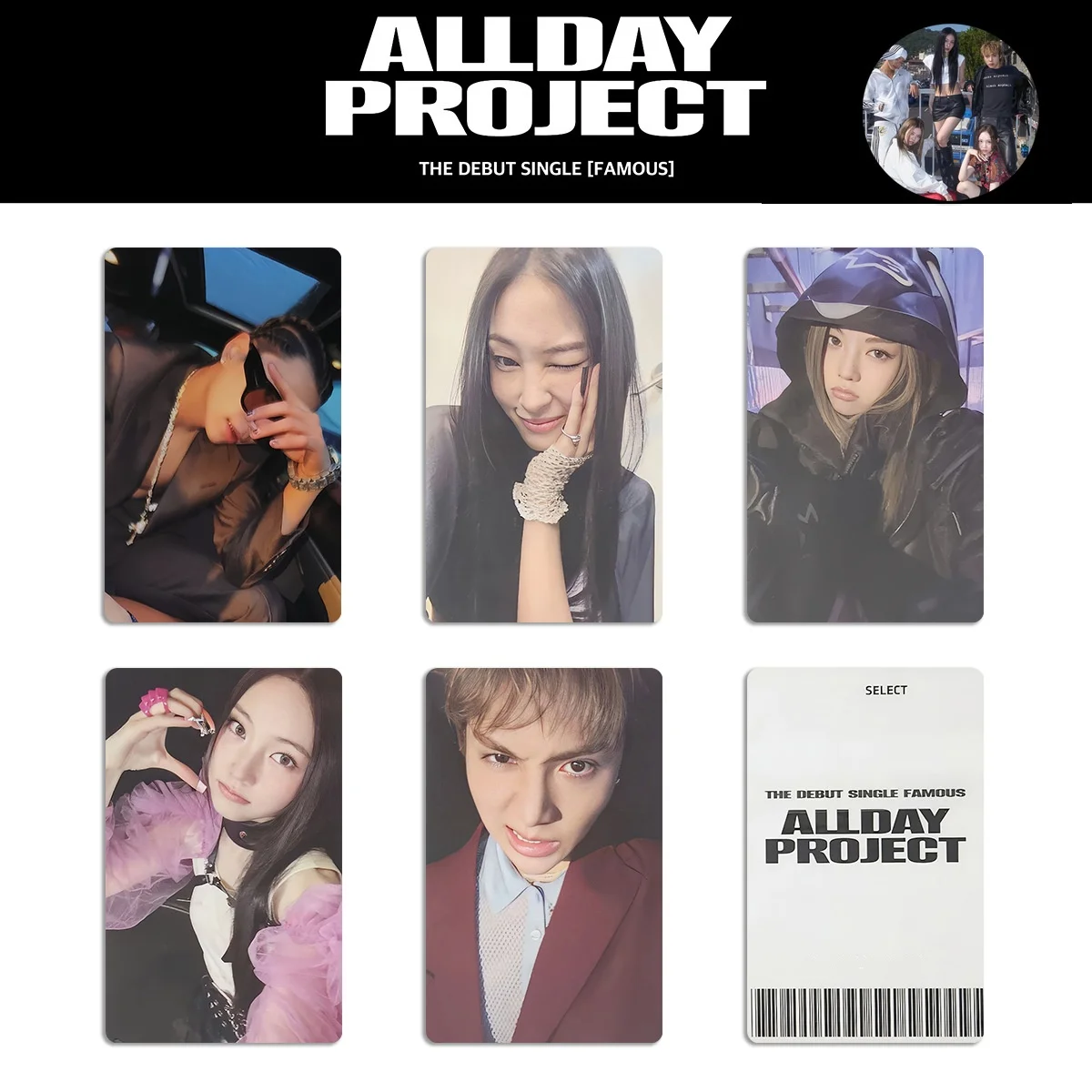 Kpop5Pcs/SET ALLDAY PROJECT LOMO بطاقة ألبوم المبتدأ الشهيرة Annie Tarzan Bailey Woochan Youngseo MS Ver بطاقة سيلفي المشجعين هدية