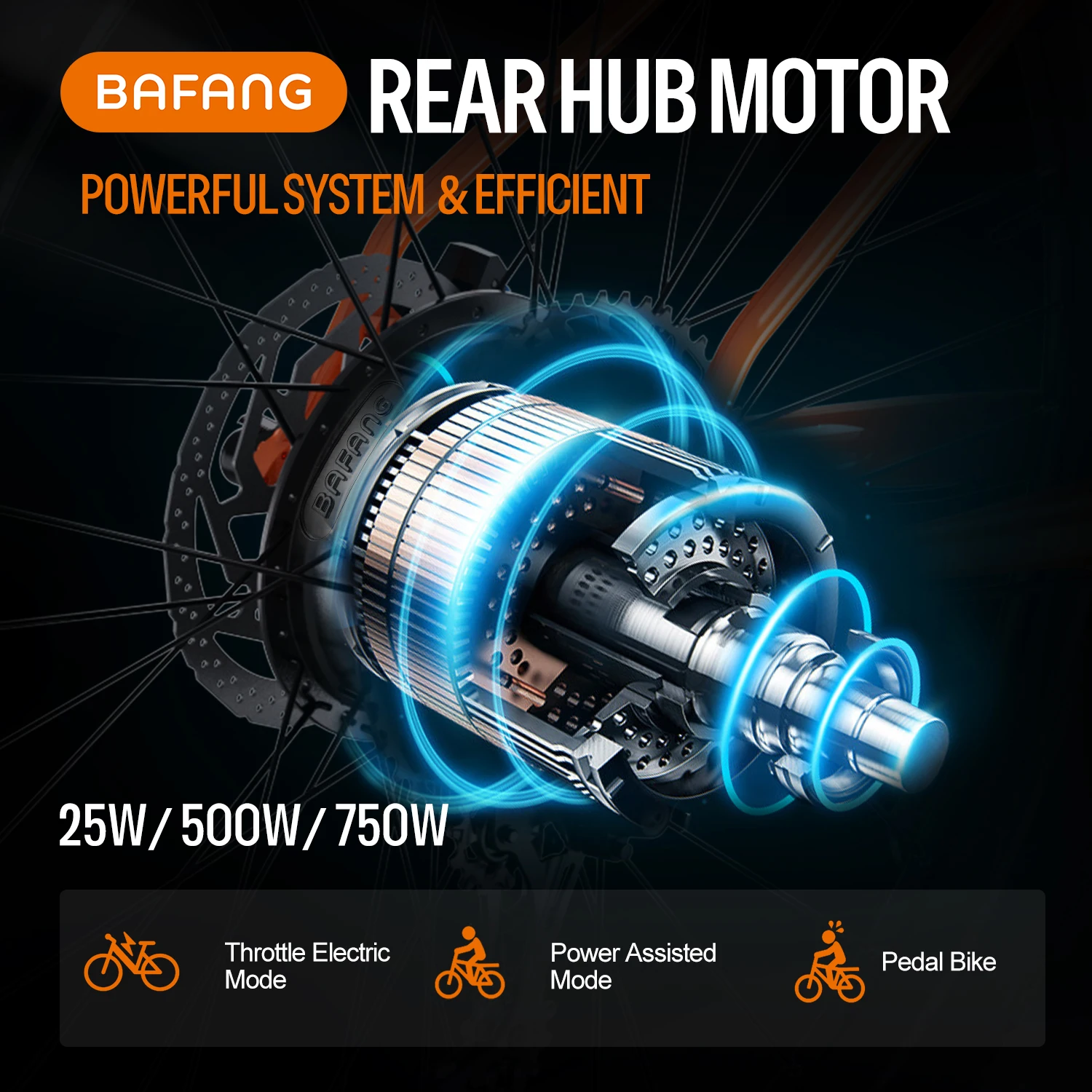 Bafang Wheel Hub Motor 36V 48V 1000W 750W 500W 350W 250W Conversion Kits 20-29 Inch 700C Rear Front Drive Engine eBike Kit