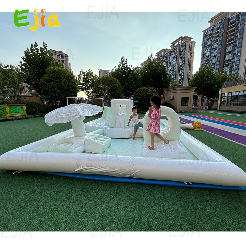 

Large 20ft Outdoor Water Game Slide Combo Obstacle Race Water Park Splash Pad Inflatable Soft Playground Bounce House for Party