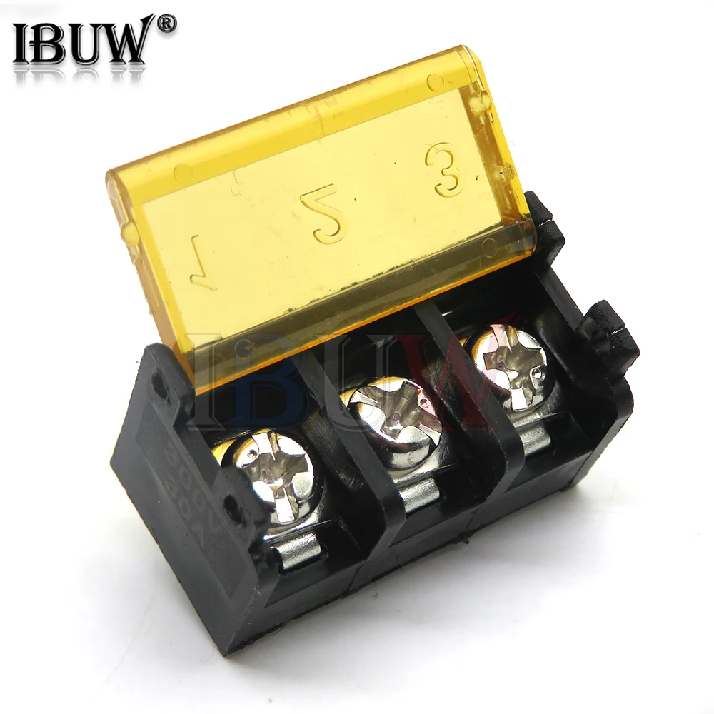 HB9500 2P 3P 4P 5P 6P 7P 8P 9P 10Pin PCB Screw Terminal Block Connector HB-9500 300V 30A Lid Barrier Terminal 9.5MM Pitch