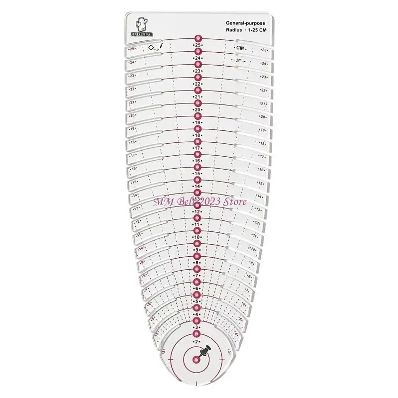 49ME Craft Ruler Acrylic Sewing Ruler Measuring Tool For Garment Measurement and Fabric Cutting Quilting Tailoring Tool