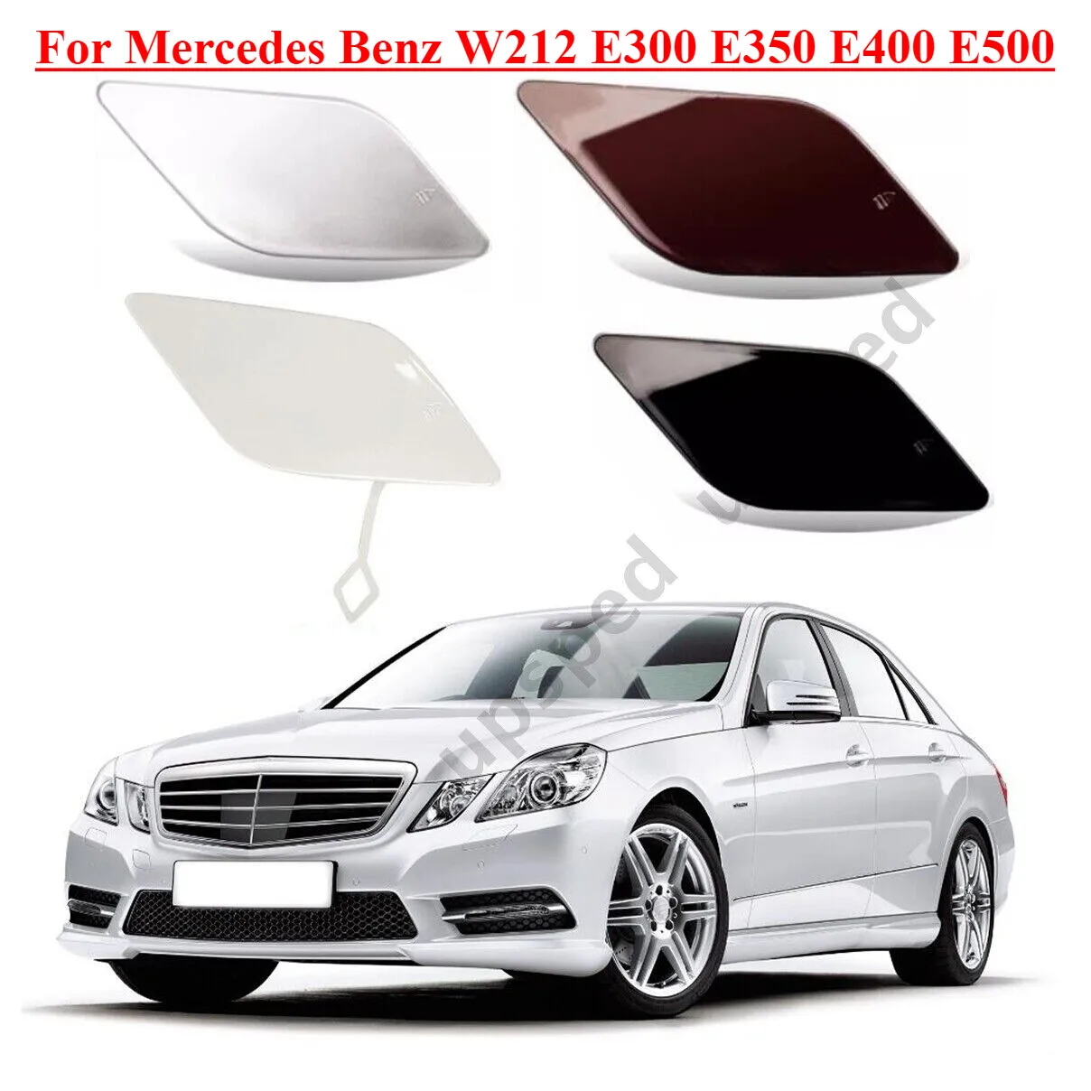 

Front Bumper Tow Hook Eye Cover Cap For Mercedes Benz W212 E300 E350 E400 E500