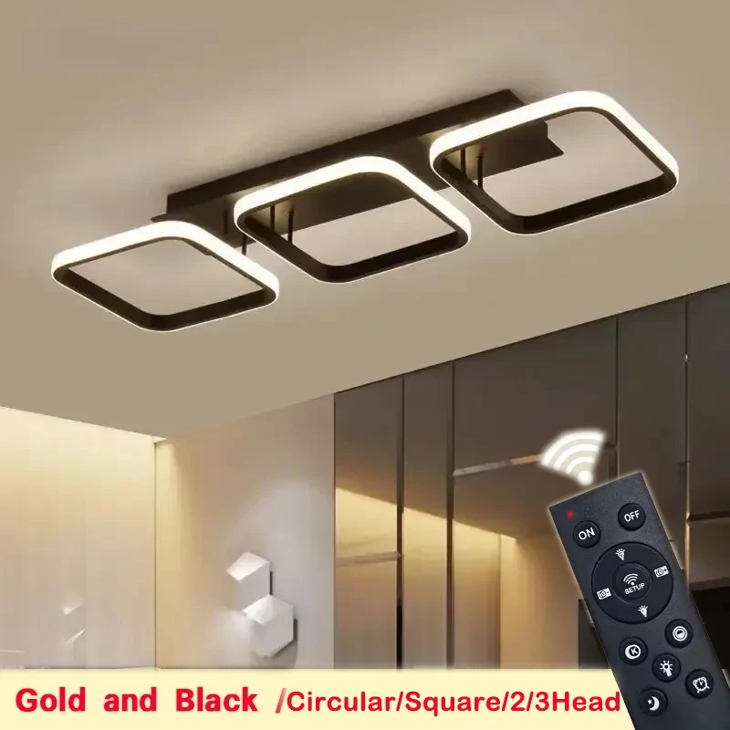 DAMIASMIL LED Modern Square Ceiling Light LED Circular Ceiling Lamp for Living Room Hallway Chandeliers Bedroom Luster Fixture