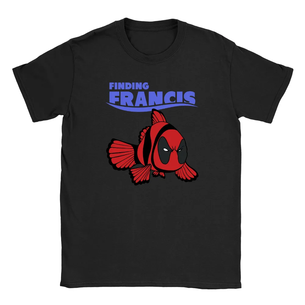 Finding Francis Mens T-Shirt Funny Joke Nemo  Parody Top Tees Y2K tops Summer Short Sleeve