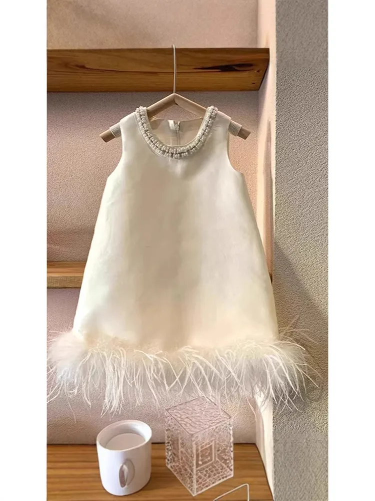 Kinder-Ballkleid, Kleid für Klavierauftritte, Hochzeits- und Geburtstagskleider für Mädchen, Partykleider A5025, Festkleid – Detail 6