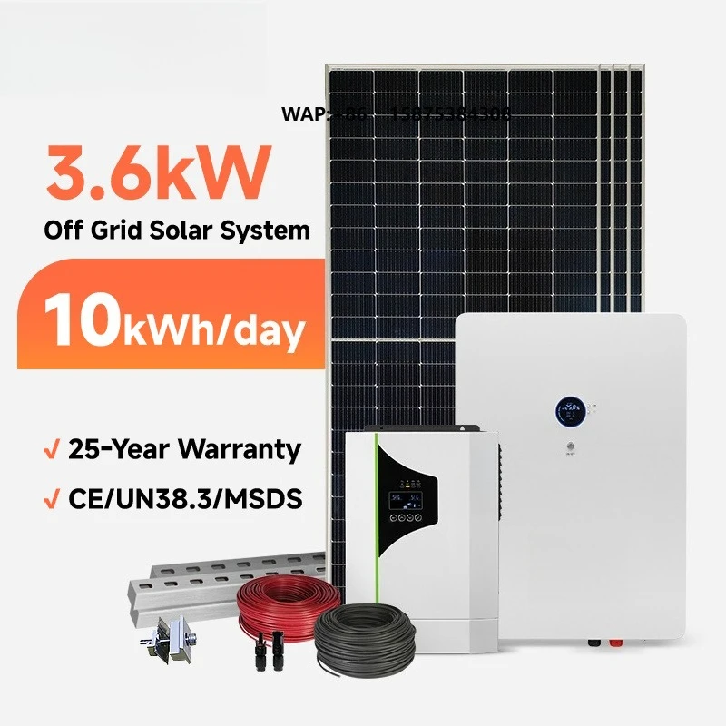 

ANTOFO 3600W off Grid Solar Power System Solar Panel Kit 3.6kw Home Pv Solar Energy System