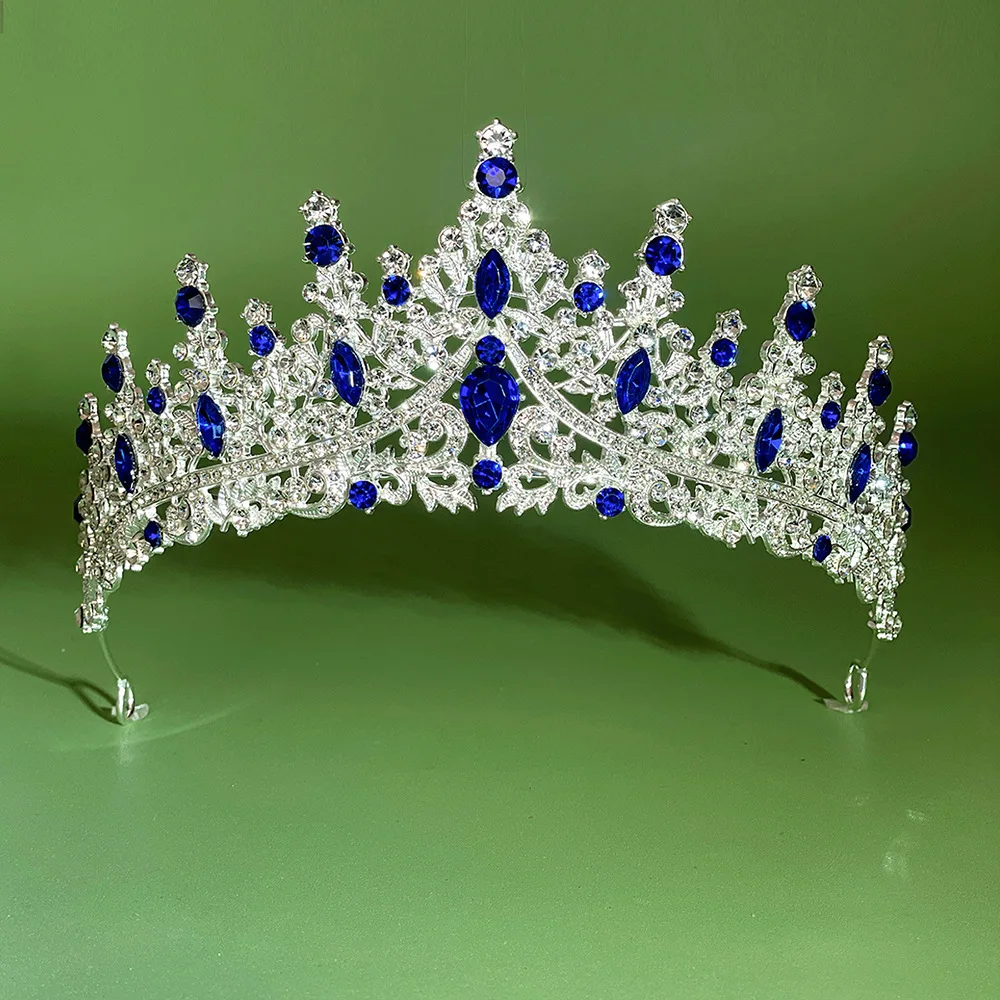 

Rhinestone Queen Crown for Women Tiaras Wedding Party Headband Halloween Costume Accessories
