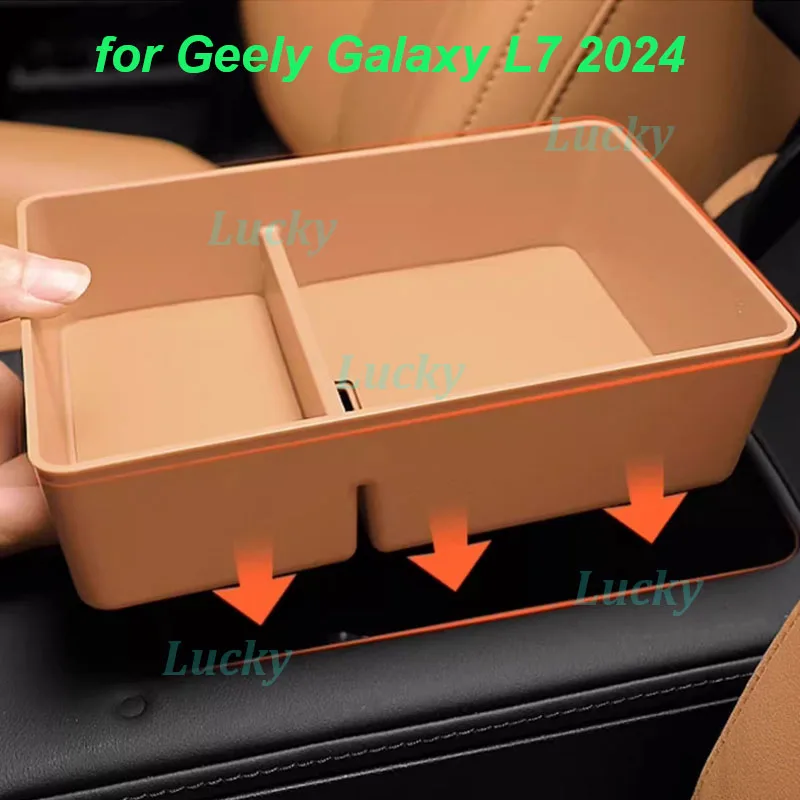 

Car Center Console Armrest Storage Box for Geely Galaxy L7 2024 Central Console Compartment Storage Box Interior Accessories