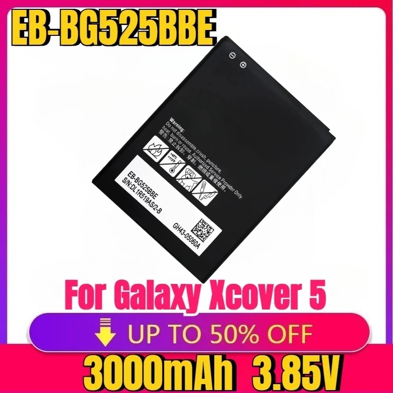 

New High-quality Replaceable Battery EB-BG525BBE 3000mAh for Galaxy Xcover 5 G525F G525S Batteries