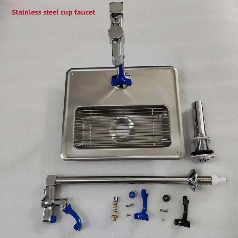 Commercial milk tea shop bar restaurant thickened stainless steel push cup water purification faucet