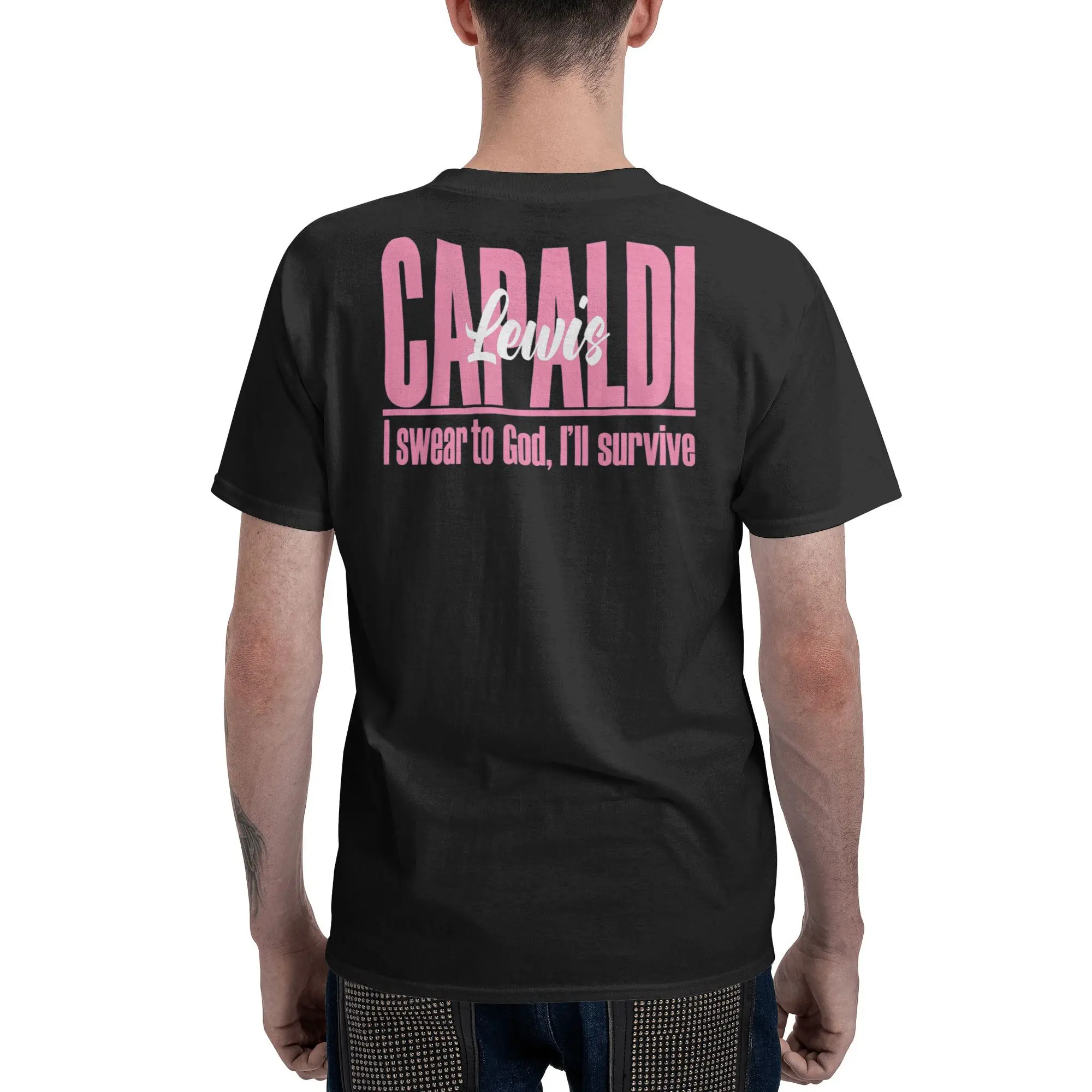 المغني لويس C-كابالدي الرجال تي شيرت الجدة تيز قصيرة الأكمام س الرقبة تي شيرت القطن هدية فكرة الملابس