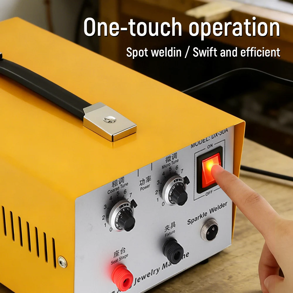 Electric Welder Laser Jewelry Welder Manual Spot Welder Ring Welding Machine for Gold Silver Jewelry Repair & Making