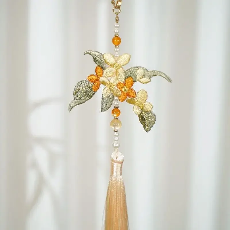 New Butterfly Original Embroidery Hanging Ornaments Hanfu Accessories Antique Bag Pendant Forbidden Step Cheongsam Press Placket