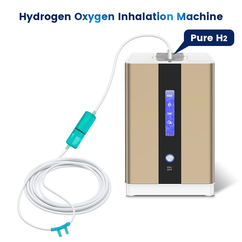 مولد الهيدروجين آلة استنشاق المياه عالية النقاء H2 جهاز استنشاق الهيدروجين المحمولة PEM التكنولوجيا آلة استنشاق الهيدروجين