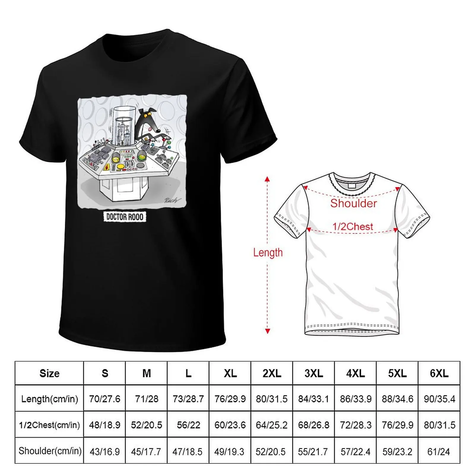 Doctor Rooo T-Shirt Casual All Match Short Sleeve T-Shirt