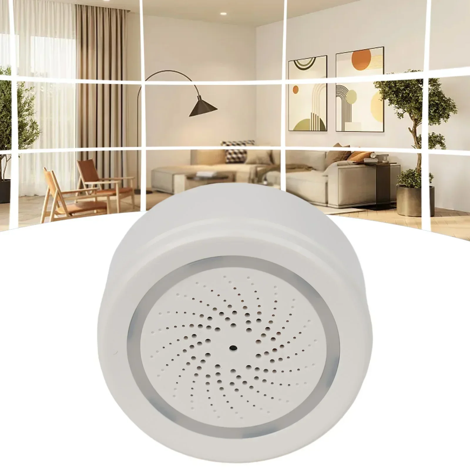 Smart WiFi Siren 100dB Loud Speaker Temperature And Humidity Sensor Mobile Notifications Interworking With Products