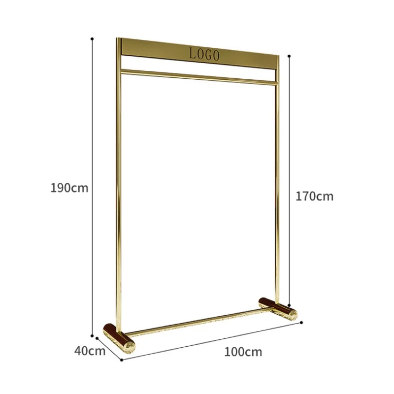 custom，Manufacturers Selling Clothes Display Racks Shelf For Clothing Shop Gold Clothing Display Rack