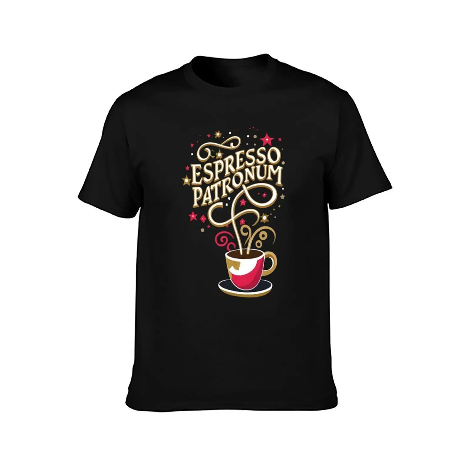 Espresso Patronum - Wizard - Coffee T-Shirt Work Wear Lightweight Tee T-Shirt