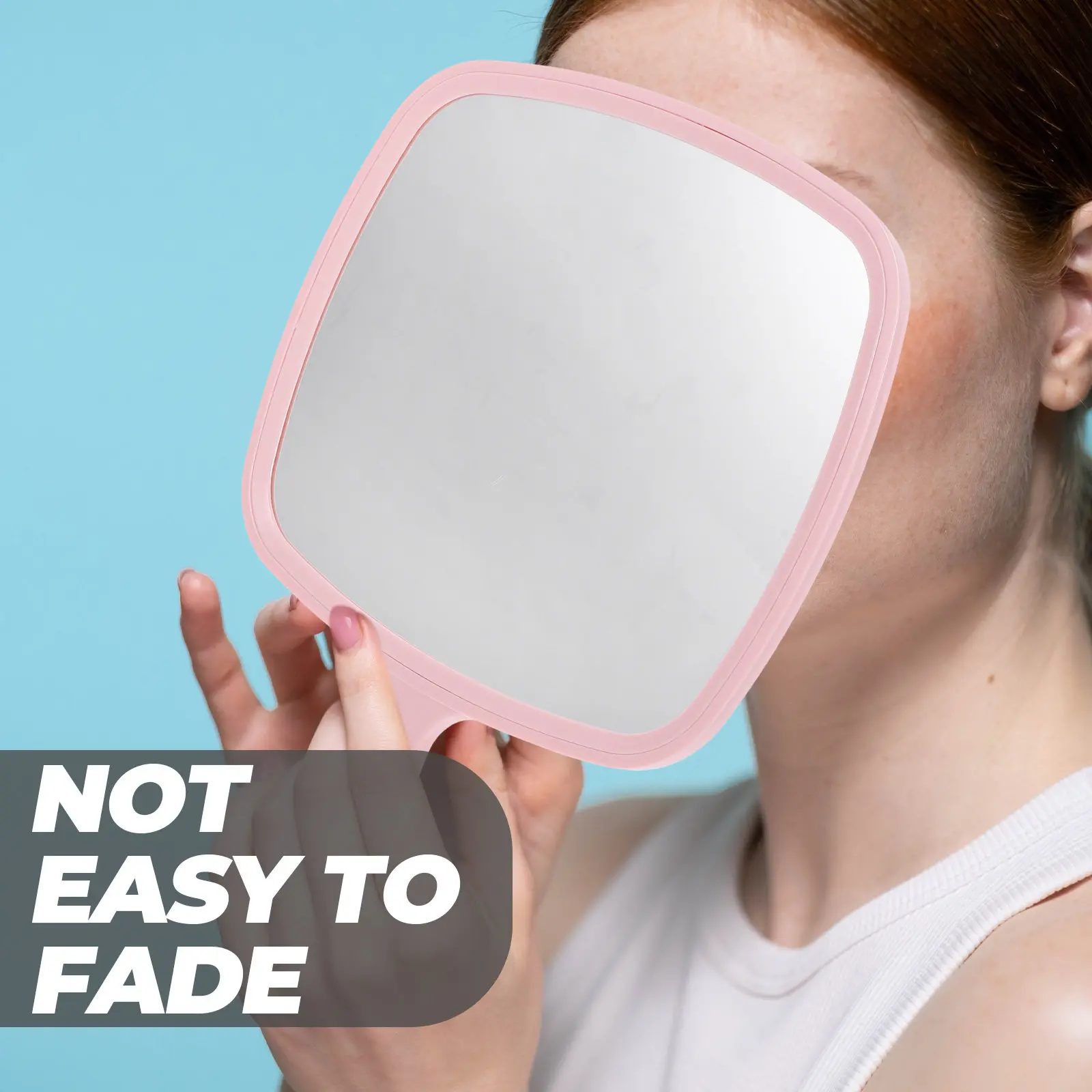Espejo de Maquillaje Portátil Premium, Espejo de Mano Ligero de Aluminio y ABS para Viajes, Hogar, Rutina de Belleza y Vanidad