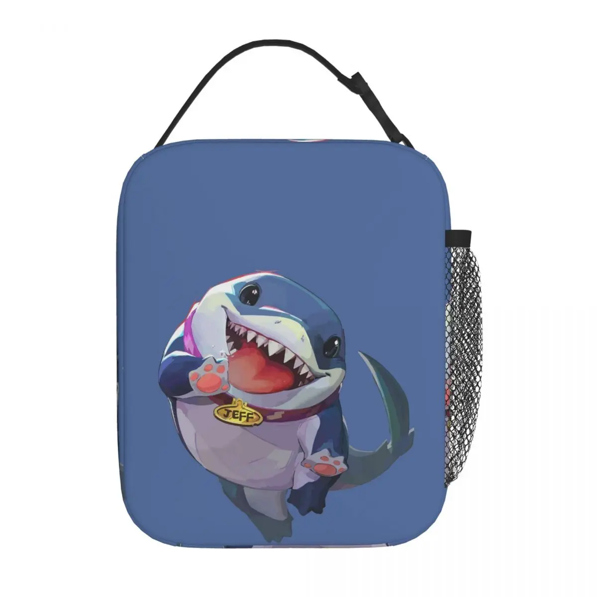 Jeff The Land Shark Insulated Lunch Bag for Women Children Leakproof Food Boxes Thermal Lunch Box Tote