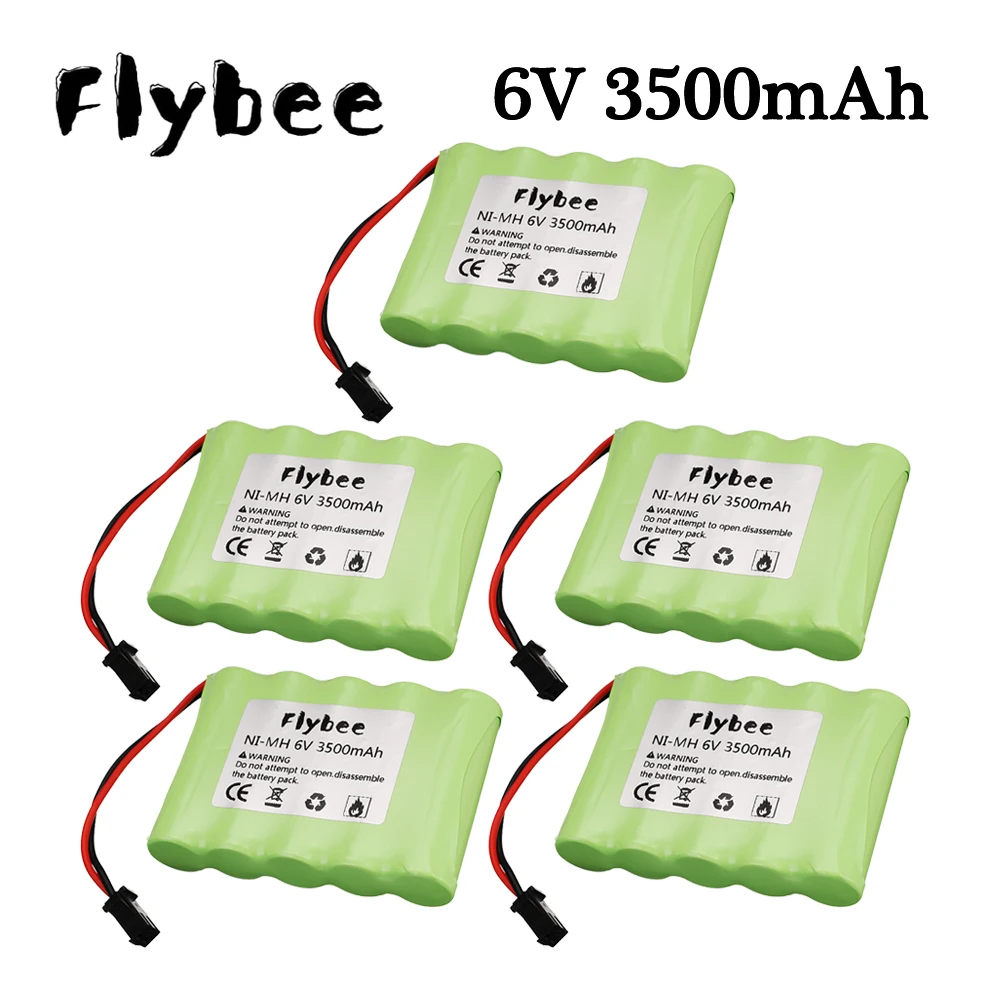 Upgrade 6V 3500mah NiMH Battery For Rc Toys Cars Tank Truck Robots Gun Boats AA Ni-MH 6v Rechargeable Battery Pack 1Pcs to 10PCS