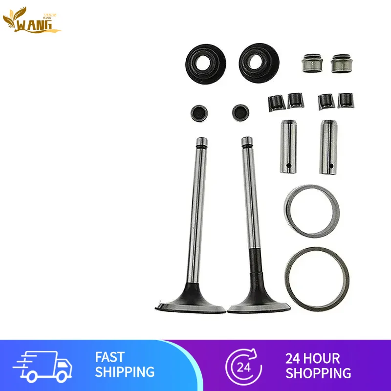 

170F 173F 178F 186F 186FA 188F 192F 190F Дизельный бензиновый двигатель, детали впуска и выпускного клапана в сборе, комплект клапанов