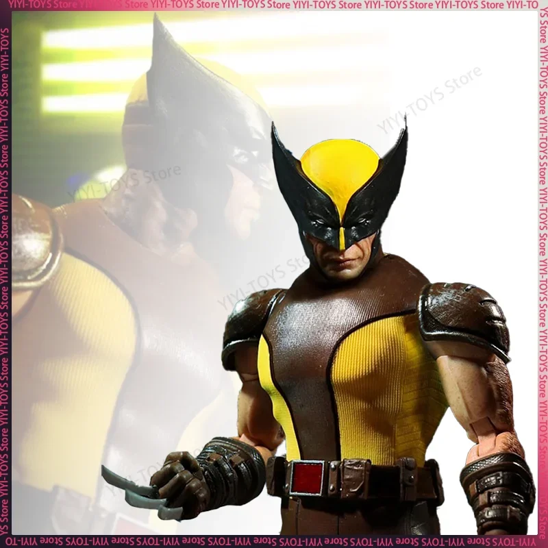 Mezco One:12 Collective Wolverine Marvel Universe Brown Wolverine Anime Figurine Model Toy Decor Birthday Gift