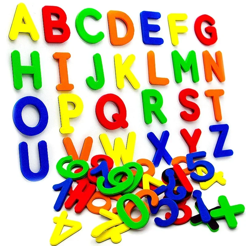 Magnetic Alphabet Letters EVA Foam Refrigerator Stickers Toddlers Kids Learning Spelling Counting Educational Toys Gift