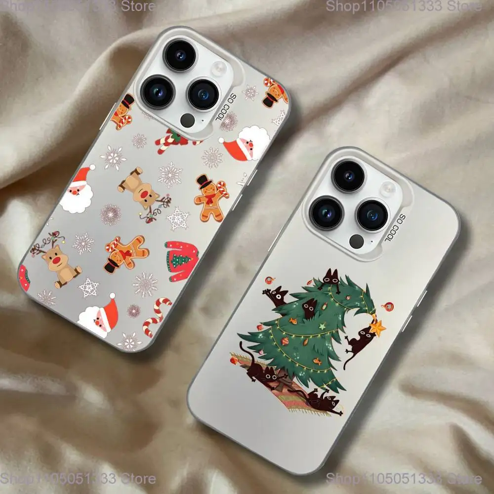 

Dolphin Whale Paired Couple Phone Case For iPhone 16,15,14,13,12,11,Pro,XS,Max,Plus,Mini,SE White Candy Matte Shockproof Cover