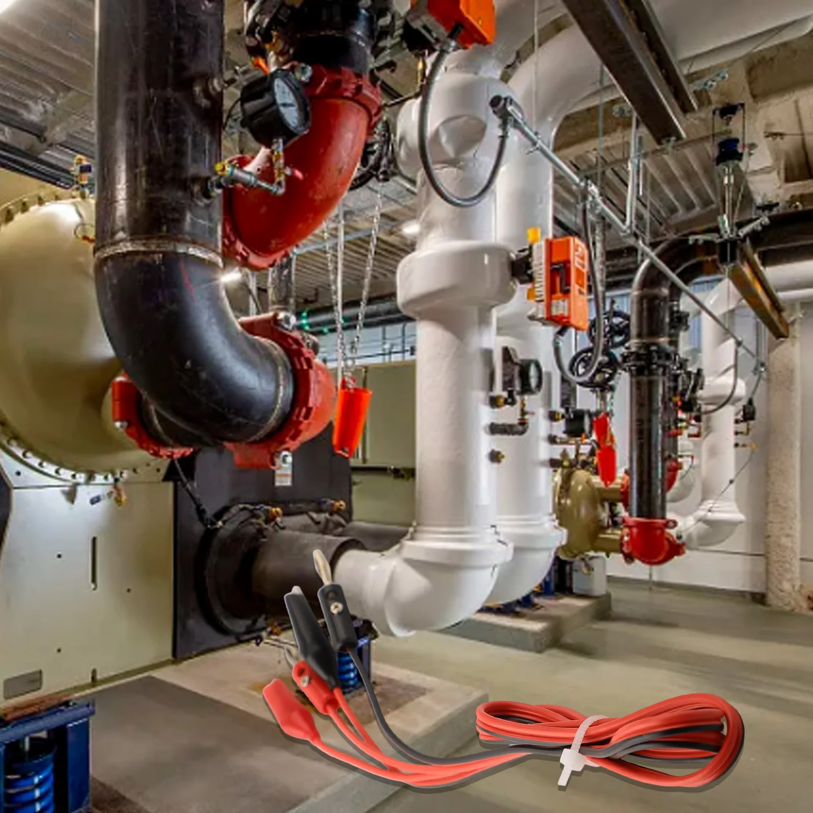 シリコーンクランプテストリード柔軟なシリコーンケーブルヘビーデューティクリップ絶縁クリップ 600V 公称電圧ラボ用