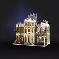 4251 Particle Customized MOC Modular Natural History Museum Street View Model Building Blocks Technology Building Blocks DIY Toy