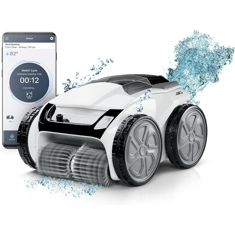

Умный робот-очиститель для бассейна Polaris VRX iQ+ с управлением iAquaLink, удлиненный кабель длиной 70 футов с поворотным механизмом для уменьшения запутывания, большой мусор C