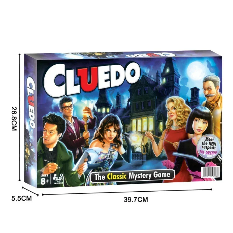 Cluedo Classic Mystery Board Game with Game Board and Cards